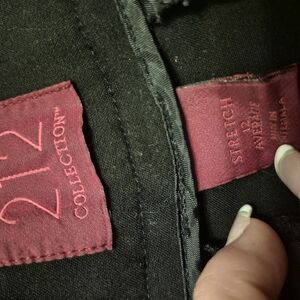 212 Collection Black Stretch Trousers